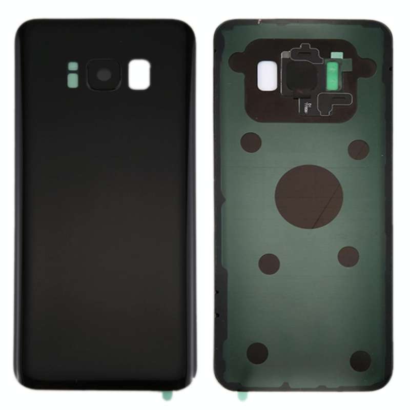 For Galaxy S8+ / G955 Battery Back Cover with Camera Lens Cover & Adhesive (Black)