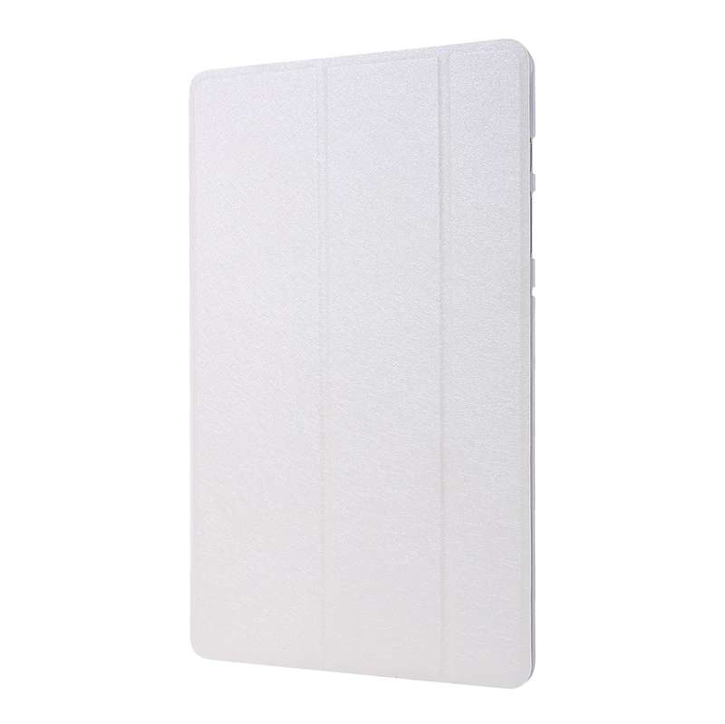 For Samsung Galaxy Tab S8 / Tab S7 Silk Texture Flip Leather Tablet Case(White)