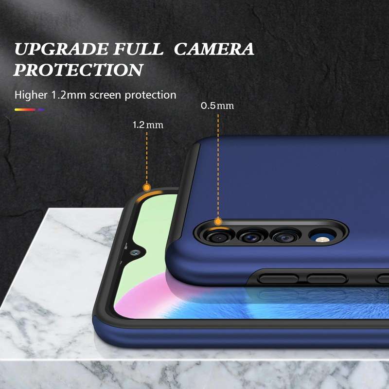 For Samsung Galaxy A30s / A50s / A50 PC + TPU Shockproof Magnetic Protective Case with Invisible ...