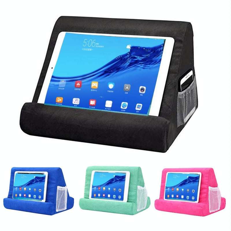 Laptop Holder Tablet Pillow Multifunction Laptop Cooling Pad Rest Cushion(Rose Red)