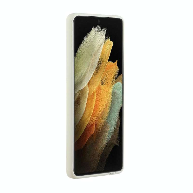 For Samsung Galaxy S21 Ultra 5G Card Slot Design Shockproof TPU Protective Case(White)