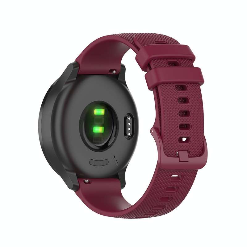 For Garmin Forerunner 245 Small Lattice Silicone Watch Band(Black)