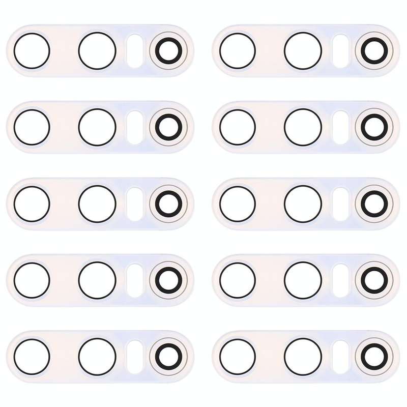 For Vivo X27 10pcs Back Camera Lens (White)