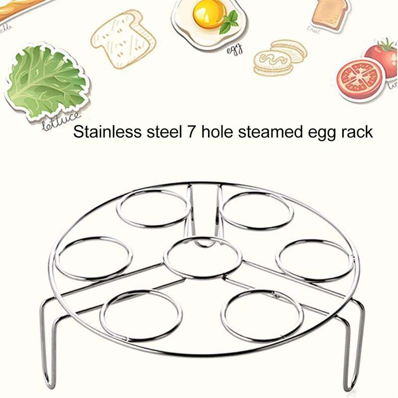 Steamer Rack Basket Egg Vegetable Steaming Trivet for Instant Pot Pressure Cooker, Diameter: 17.5...