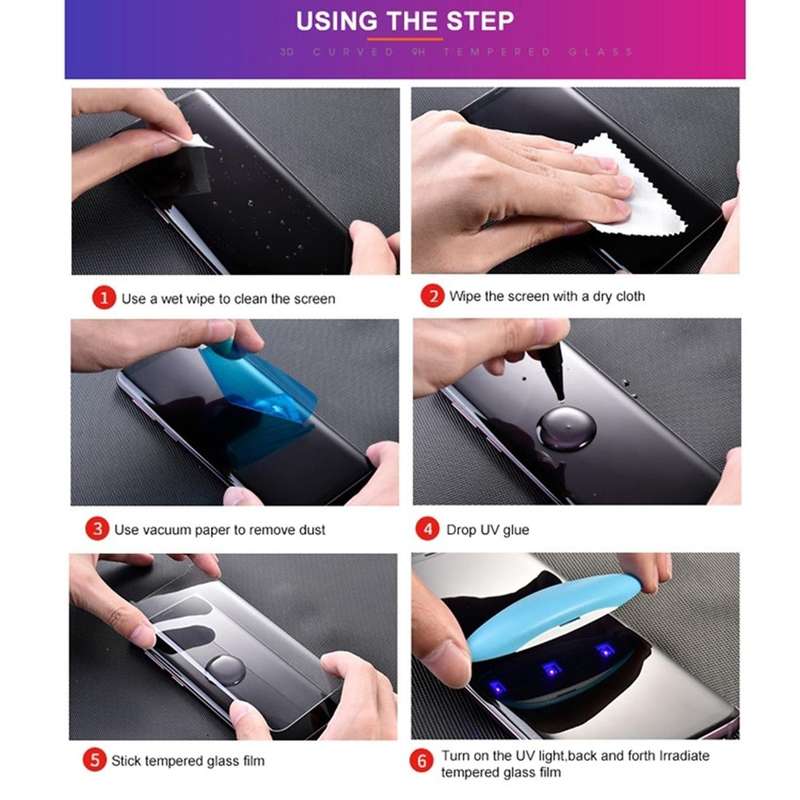 For vivo V27 / V27 Pro UV Liquid Curved Full Glue Screen Film