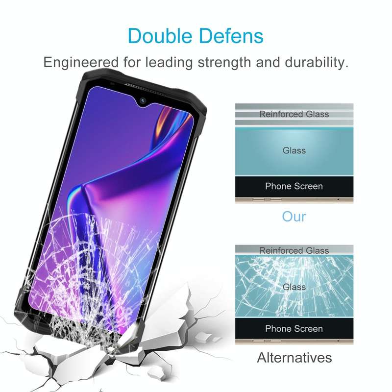 For DOOGEE S99 10pcs 0.26mm 9H 2.5D Tempered Glass Film