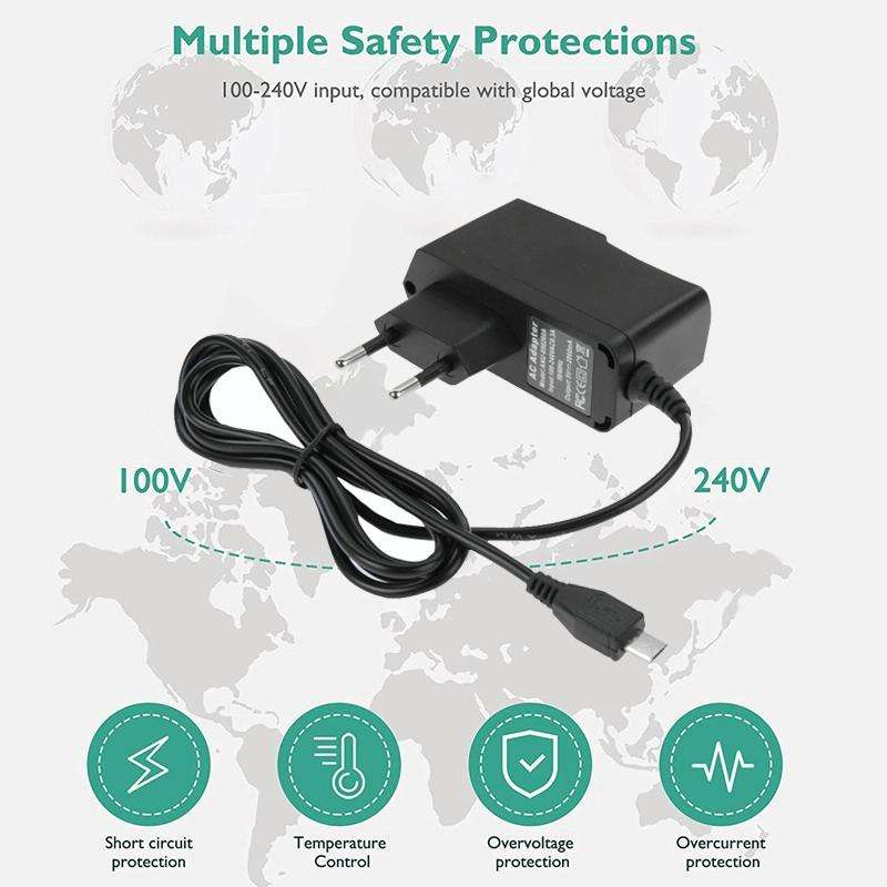 Micro USB Charger for Tablet PC / Mobile Phone, Output: DC 5V / 2A ,EU Plug