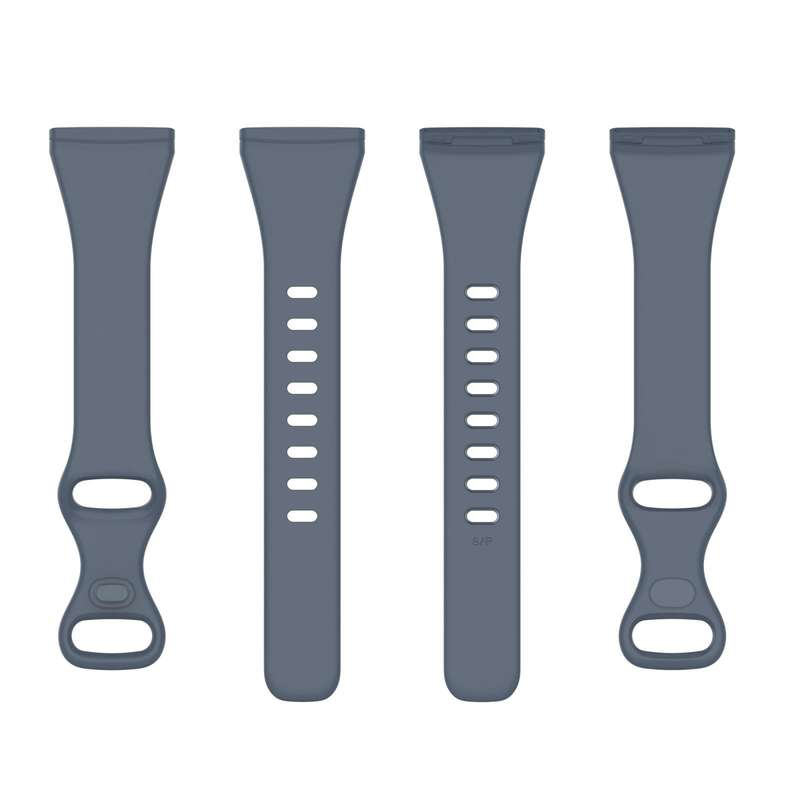 For Fitbit Versa 4 / Versa 3 / Sense Universal TPU Watch Band, Size:S(Blue Grey)