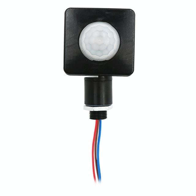 Automatic Security PIR Infrared Motion Sensor Detector Wall Spotlights Switch, Size:10mm(Black)