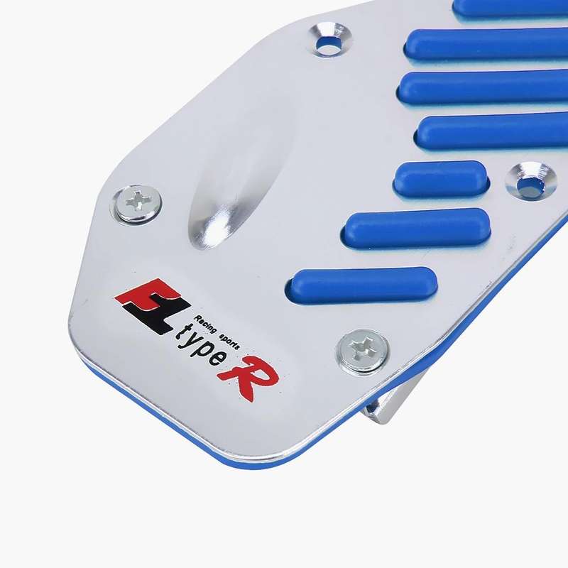 CS-321 3 in 1 Non-Slip Manual Car Truck Pedals Foot Brake Pad Cover Set (Blue)