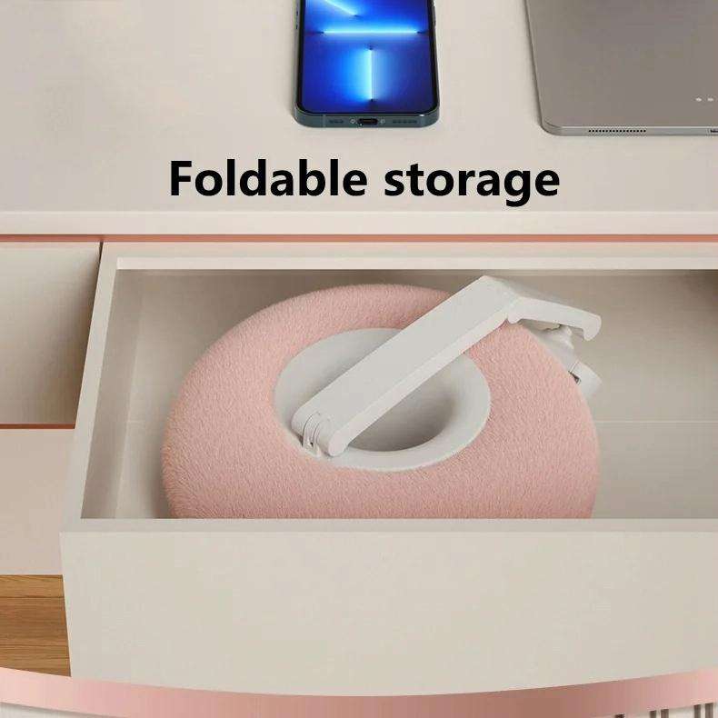 Pillow Phone Tablet Rotating Holder Lazy Desktop Bed Live Stand, Color: Single Axis Rack-Beige