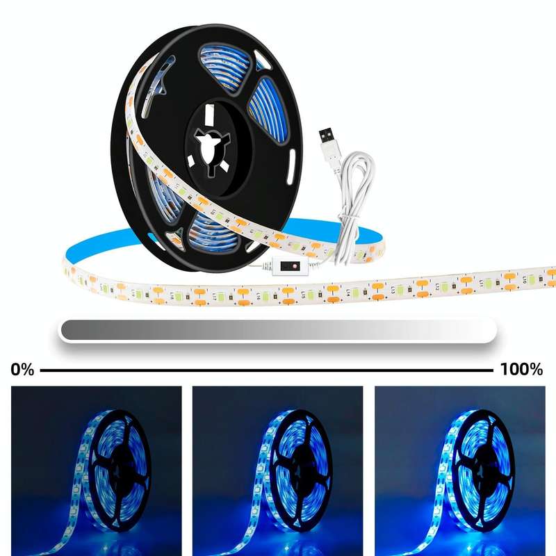 3m Non-waterproof Plant Growth Lamp LED Light Strip Hand Sweep Dimming Full Spectral Plant Fill L...