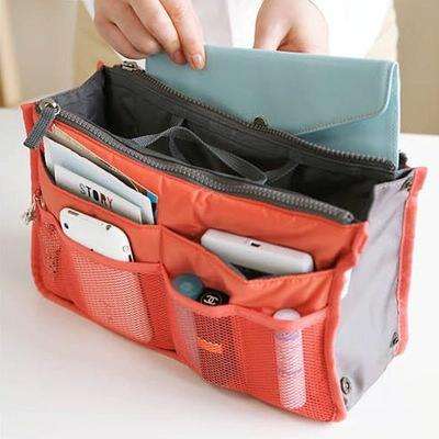 Waterproof Folding Travel Bag Nylon Large Capacity Sundries Storage Bag(Red)
