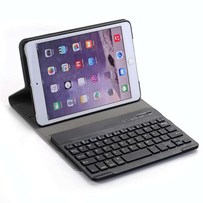A03 for iPad mini 3 / 2 / 1 Universal Ultra-thin ABS Horizontal Flip Tablet Case + Bluetooth Keyb...
