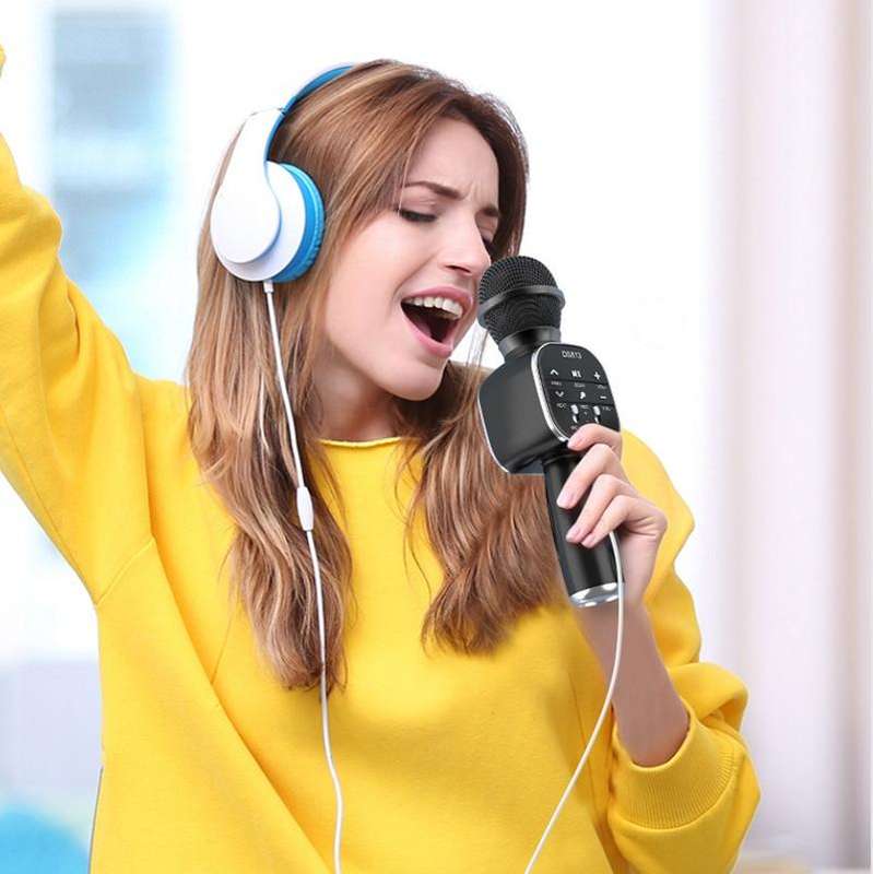 DS813 Live Wireless Bluetooth Microphone(Pink)