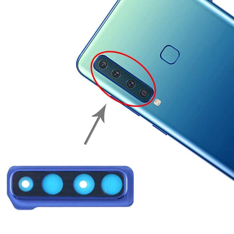 For Galaxy A9 (2018) A920F/DS 10pcs Camera Lens Cover (Blue)