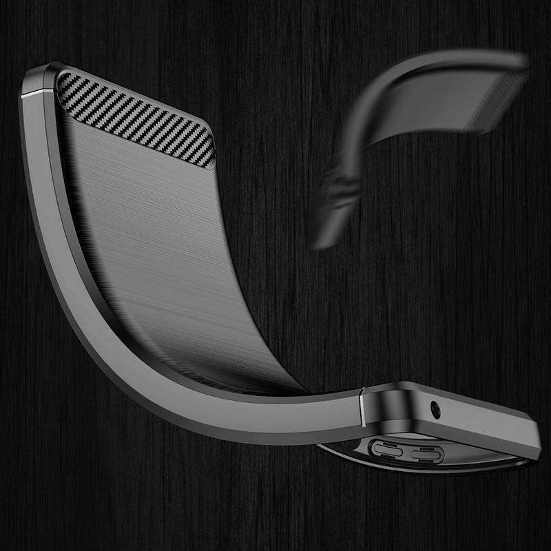 For Xiaomi Redmi 10 2022 Brushed Texture Carbon Fiber TPU Case(Black)