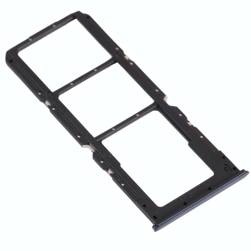 For OPPO A74 5G CPH2197 CPH2263  SIM Card Tray + SIM Card Tray + Micro SD Card Tray (Black)