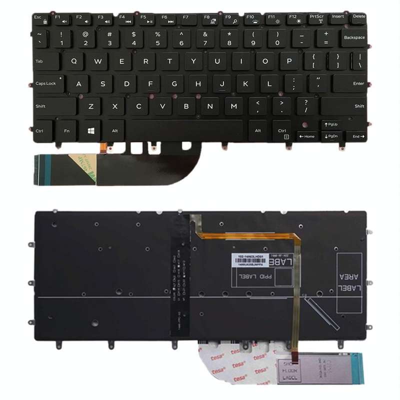 US Version Keyboard with Keyboard Backlight for DELL Inspiron XPS 13 7000 7347 7348 7352 7353 735...