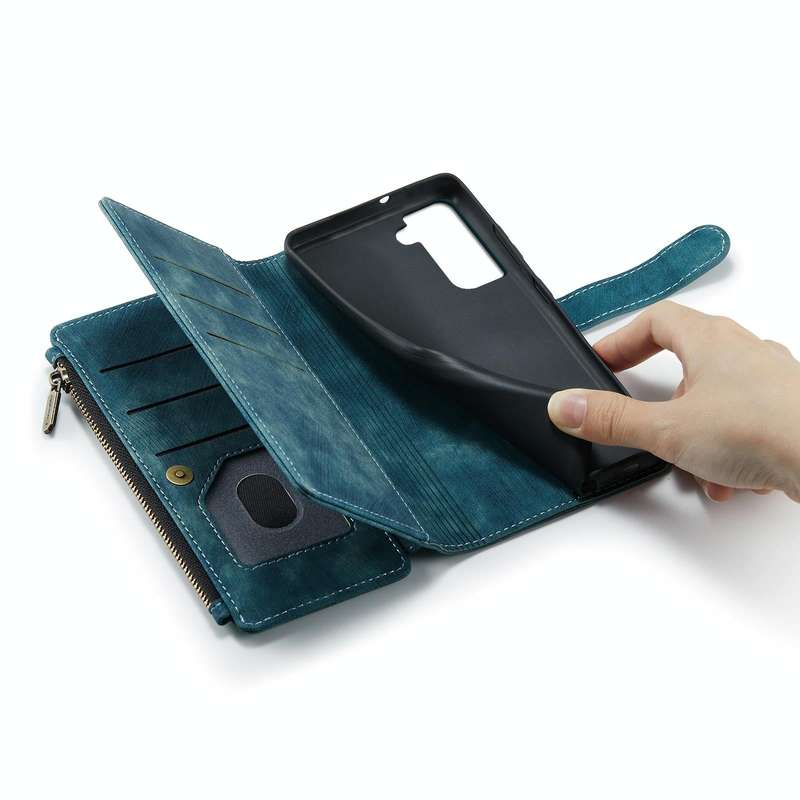 For Samsung Galaxy S22 5G CaseMe C30 Multifunctional Phone Leather Case with Holder & Card Slot &...