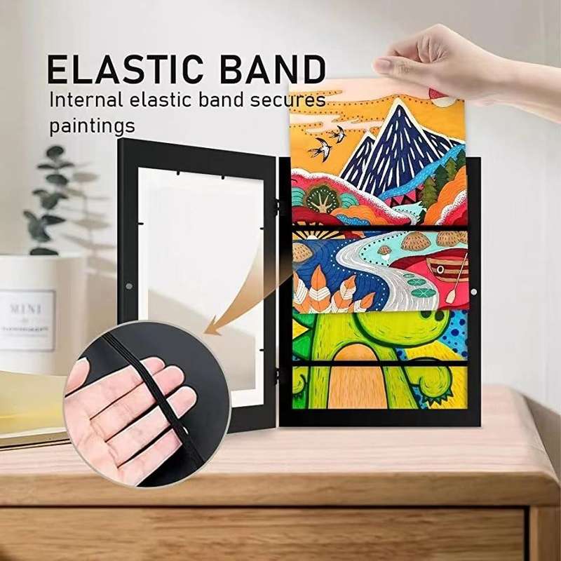 Plastic Children Art Frames Magnetic Front Open Frametory for Poster Photo Drawing Paintings Pict...