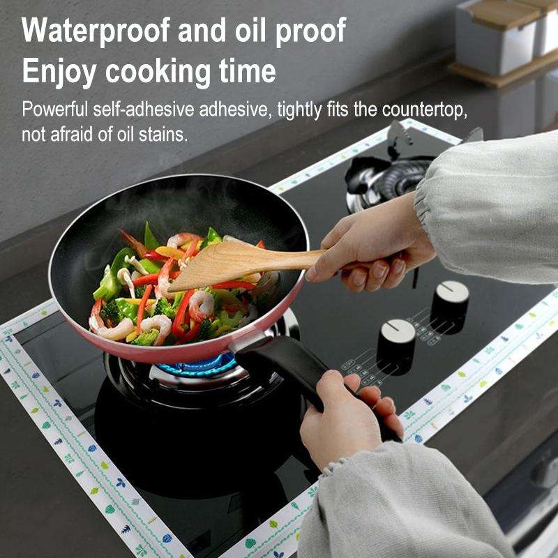 Kitchen Beauty Stitching Stickers Waterproof Mildew Proof Moisture Proof High Temperature Sticker...