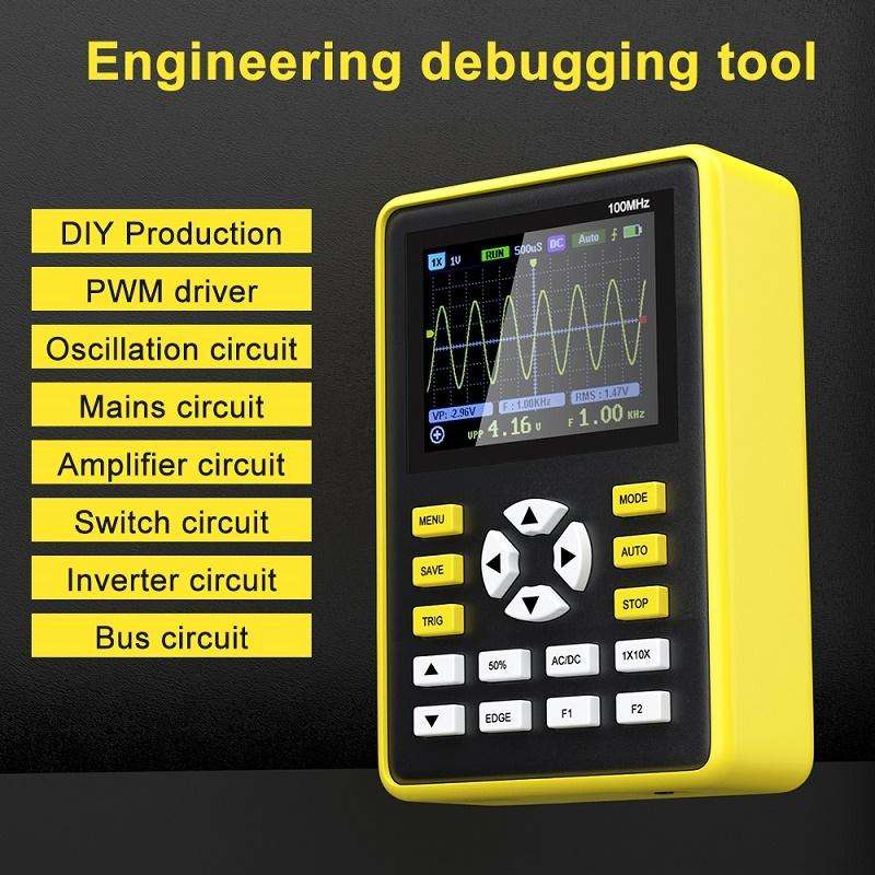 FNIRSI 2.4 Inch IPS Screen 100MHz Digital Oscilloscope(5012H)