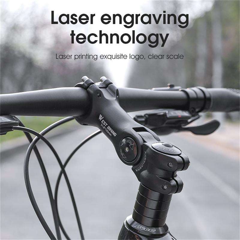 WEST BIKING Mountain Bike Adjustable Handlebar Angle Riser Handlebar Lift Accessories 31.8x100mm