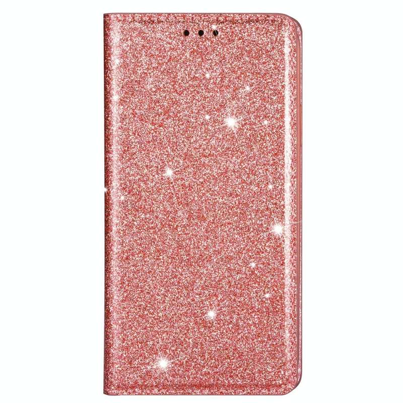 For Samsung Galaxy J4+ Ultrathin Glitter Magnetic Horizontal Flip Leather Case with Holder & Card...