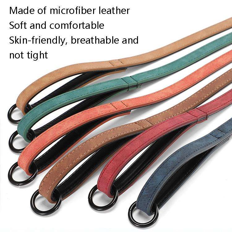 JINMAOHOU Dogs Double-Layer Leather Collar, Specification: L 59x3.2cm(Green)