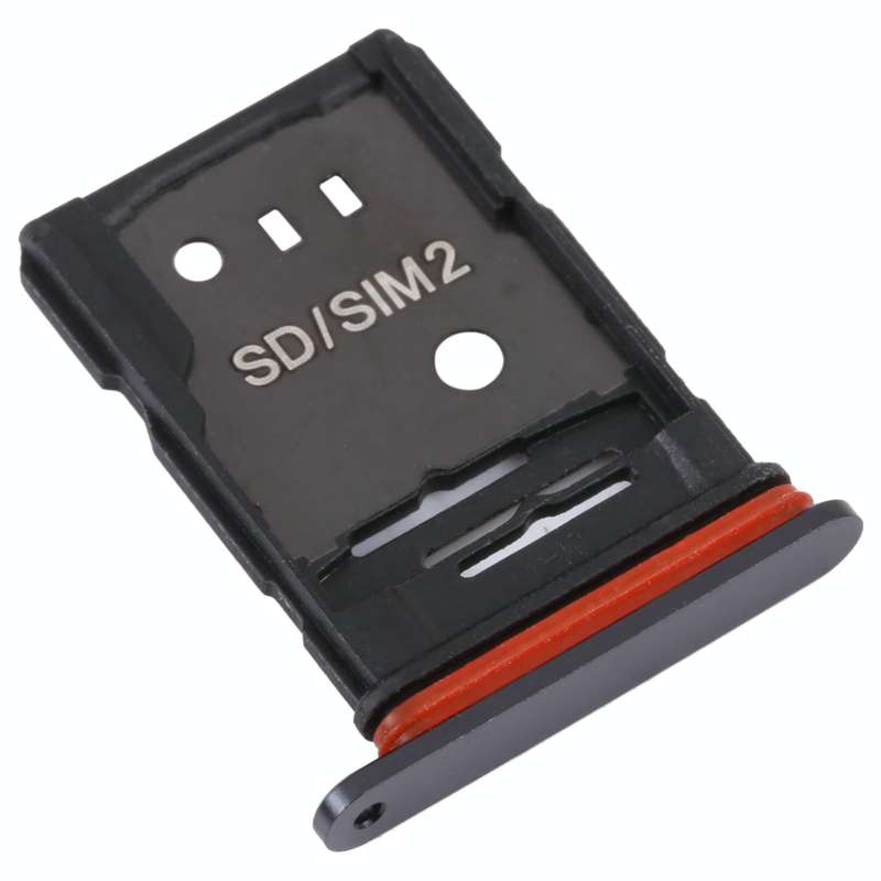 For TCL 10 Pro Original SIM Card Tray + SIM / Micro SD Card Tray(Black)