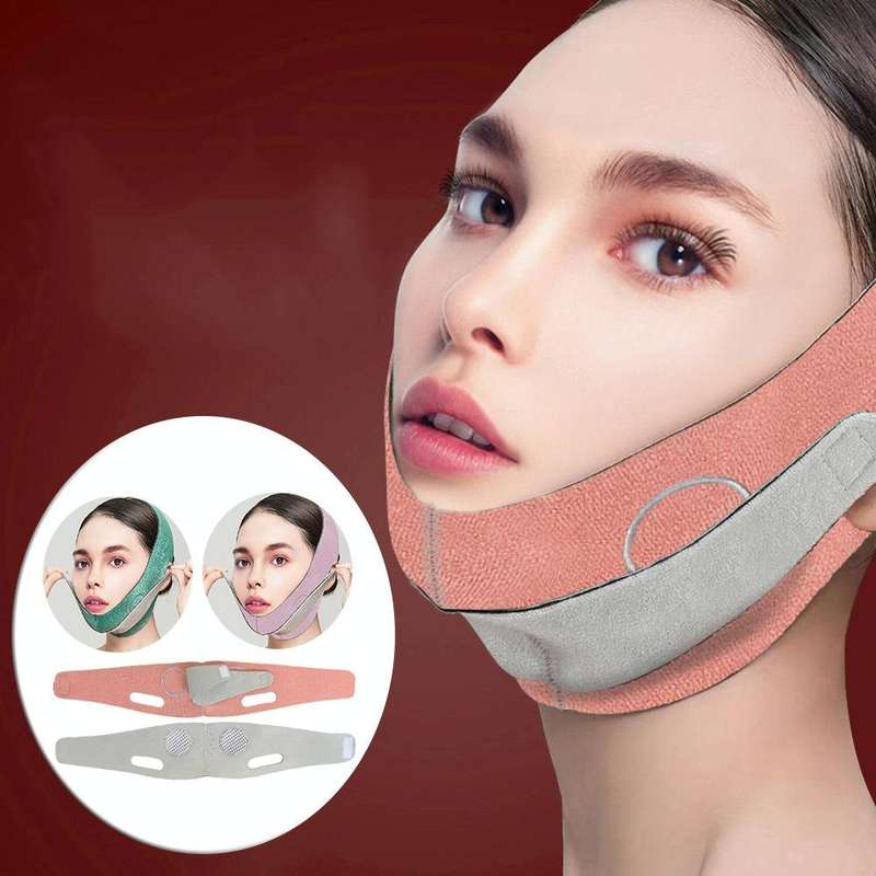 V Face Correction Firming Lift Face-lifting Belt, Specification: Colorful Box(Negative Ion 1st Ge...