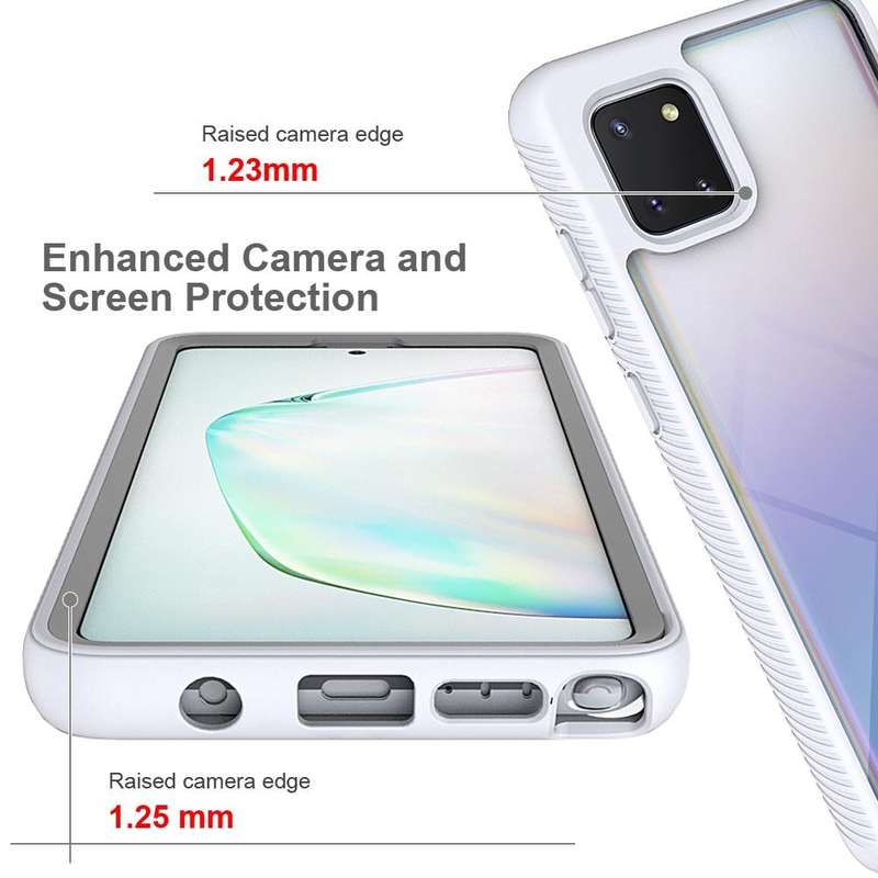For Samsung Galaxy Note 10 Lite Starry Sky Solid Color Series Shockproof PC + TPU Protective Case...