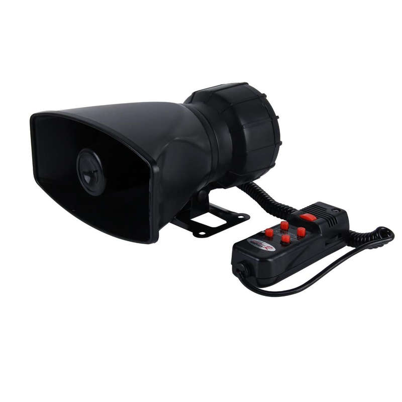 HJS-78005 12V 60W 300dB Car Electric Alarm Air Horn Siren Speaker 5 Sound Tone/ 3 Sound Tone Supe...