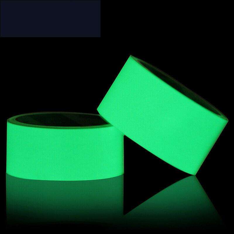 Reflective Glow Tape Self-adhesive Sticker Removable Luminous Tape Fluorescent Glowing Dark Strik...