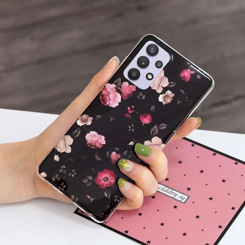 For Samsung Galaxy A32 5G Luminous TPU Mobile Phone Protective Case(Rose)
