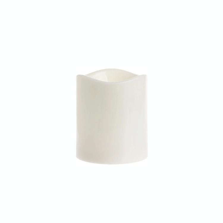 Cylindrical LED Electronic Candle Light Simulation Wedding Candlestick Candle, Size:10x7.5cm with...