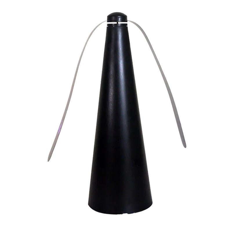Outdoor Multi-Function Fan Leaf Fly Repeller Automatic Fly Trap Mosquito Repellent Fan(Black)