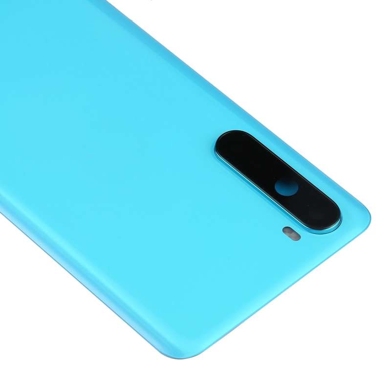 For OnePlus Nord Battery Back Cover with Camera Lens Cover (Blue)