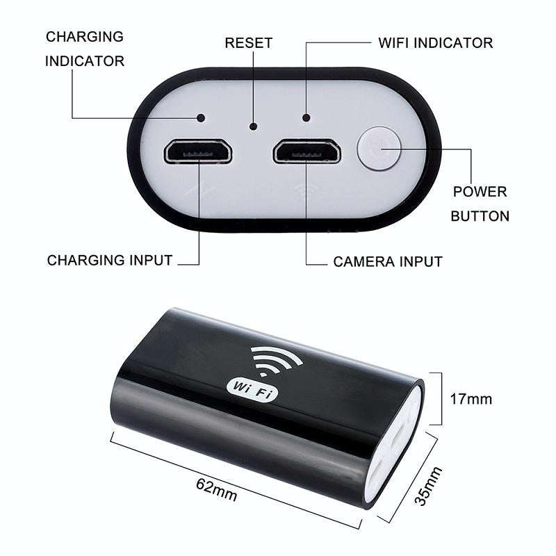 F99 HD Mobile Phone Endoscope, 8mm Waterproof Pipe Endoscope, Wifi Version, Hardwire, Length: 2m ...