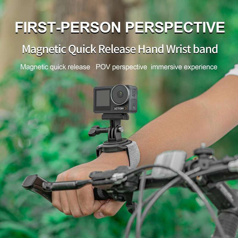 STARTRC Action Camera Magnetic POV View Bracket 2 in 1 Quick Release Headband Wristband
