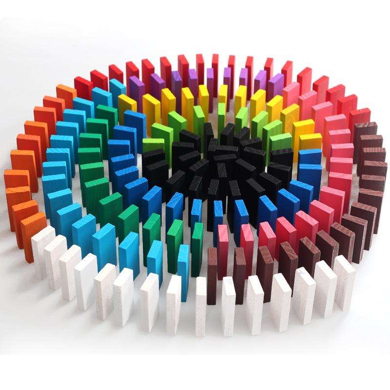 12 Colors 120 PCS / Set Building Blocks Competition Puzzle Early Education Wooden Toys for Childr...