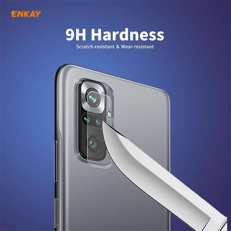 For Redmi Note 10 Pro / Note 10 Pro Max Hat-Prince ENKAY 0.2mm 9H 2.15D Round Edge Rear Camera Le...