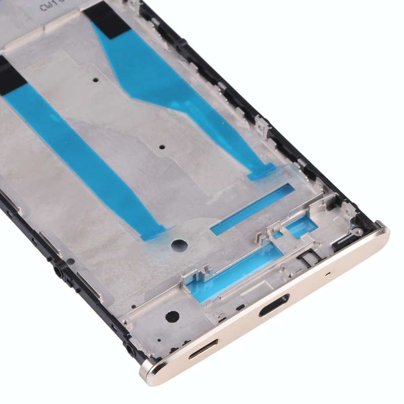 Front Housing LCD Frame Bezel for Sony Xperia XA2 Plus(Gold)