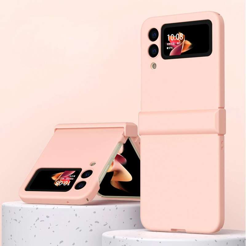 For Samsung Galaxy Z Flip3 5G Hinge Flip Phone Case(Pink)