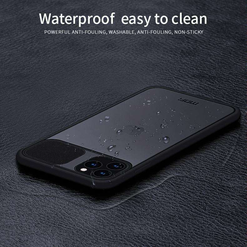 For iPhone 11 Pro Max MOFI Xing Dun Series Translucent Frosted PC + TPU Privacy Anti-glare Shockp...
