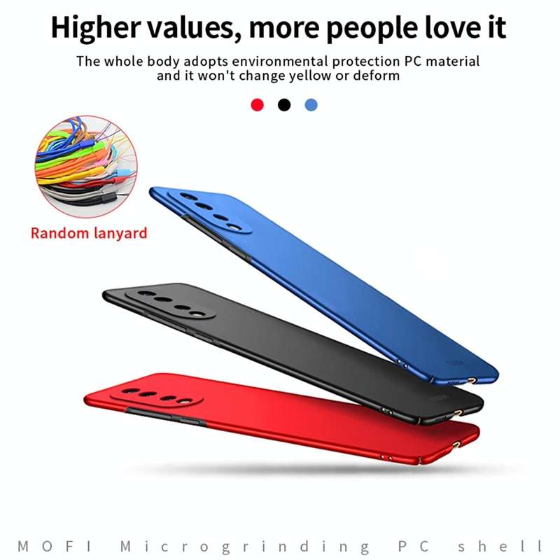 For Honor 70 MOFI Frosted PC Ultra-thin Hard Case(Blue)