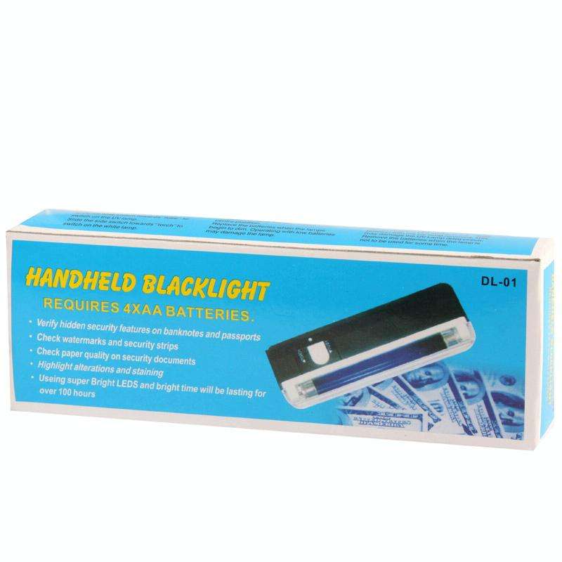 Handheld Blacklight UV Lamp & LED Flashlight, Verify Hidden Security Features On banknotes and Pa...