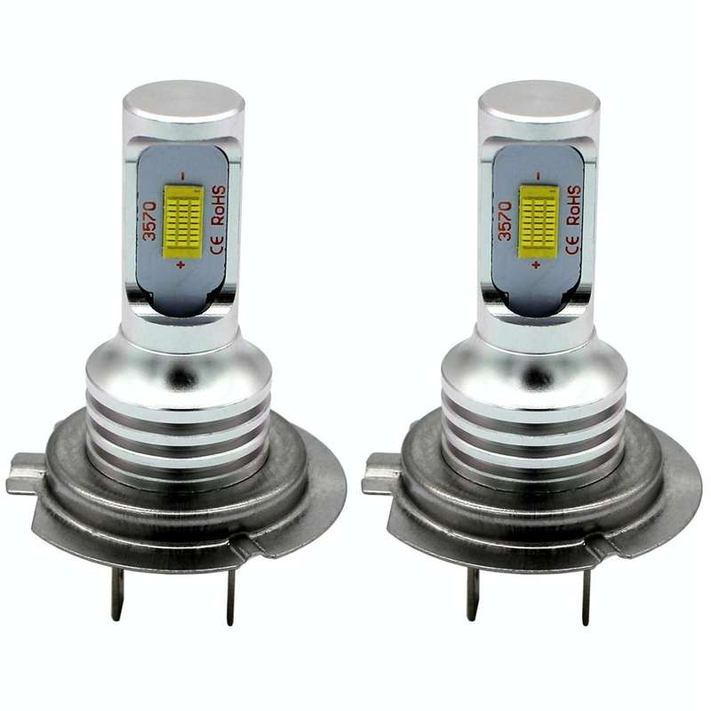 2 PCS H7 72W 1000LM 6000-6500K Super Bright White Light Car Fog LED Bulbs, DC 12-24V