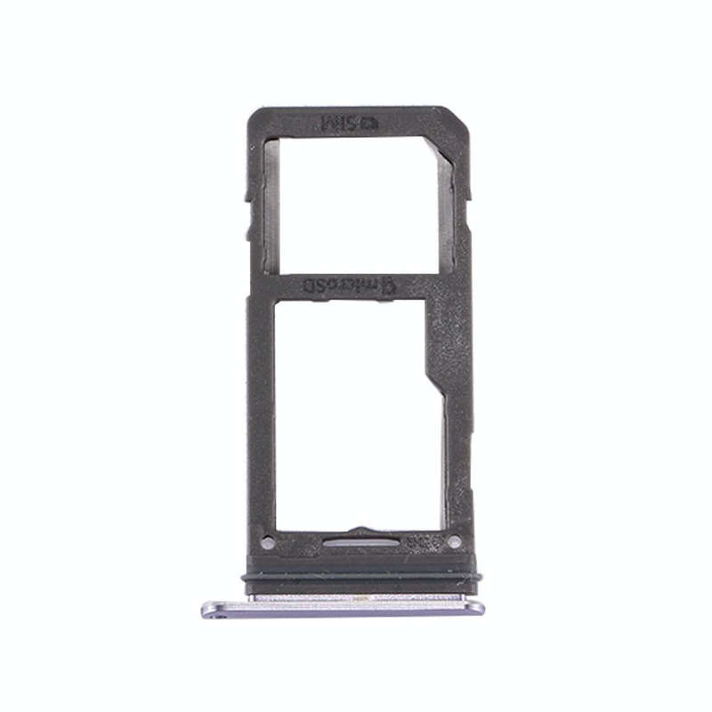 For Galaxy S8 SIM Card Tray + Micro SD Tray (Orchid Gray)